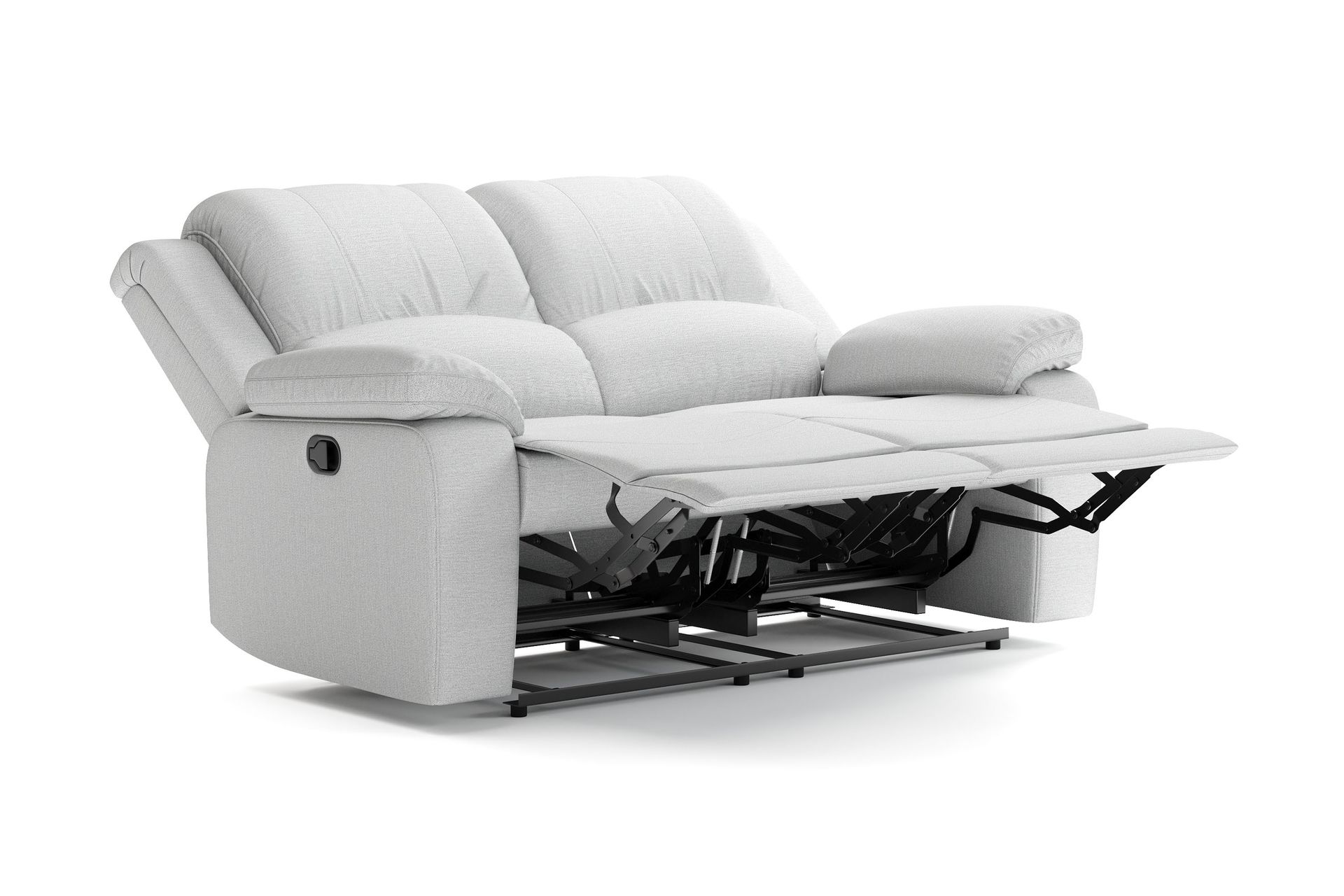 Norbo Recliner Sofa Gruppe 3+2 - Fällbar sofa lænestol - Biografsofa i Stof - Grå - Møbler - Sofaer - Sofagrupper