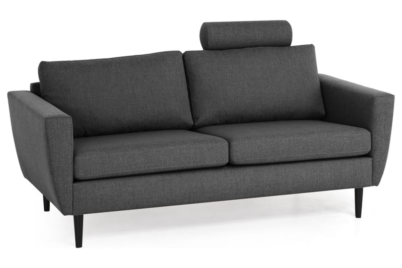 Nordic 3-pers Sofa - Mørkegrå/Sort - 3 personers sofa