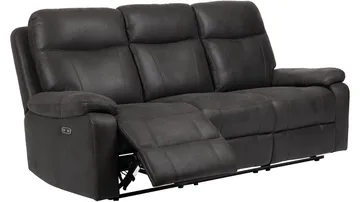 Norvian reclinersofa 3-personers elektrisk - Sort - Møbler - Sofaer - 3 personers sofa