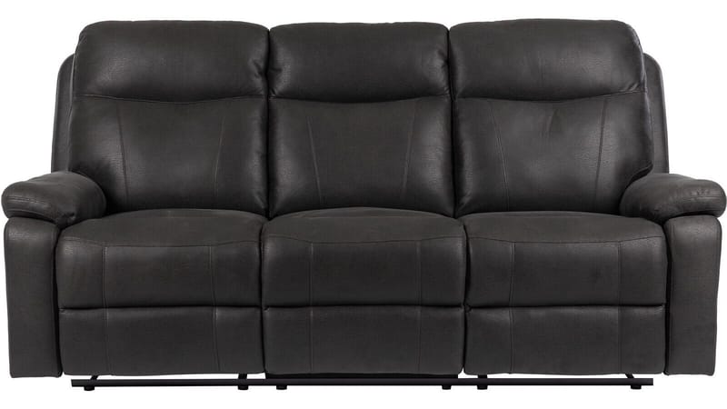 Norvian reclinersofa 3-personers elektrisk - Sort - Møbler - Sofaer - 3 personers sofa