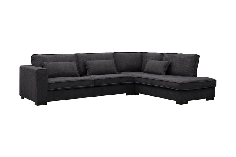 Nova 4-personers Højrevendt L-formet Chaiselongsofa i Manchester - Grå - Møbler - Sofaer - Sofa med chaiselong