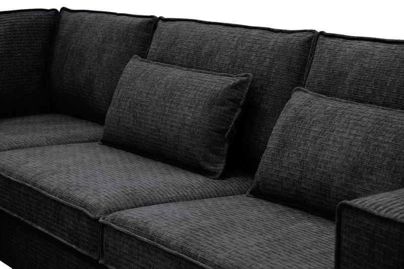 Nova 4-personers Venstrevendt L-formet Chaiselongsofa i Manchester - Grå - Møbler - Sofaer - Sofa med chaiselong