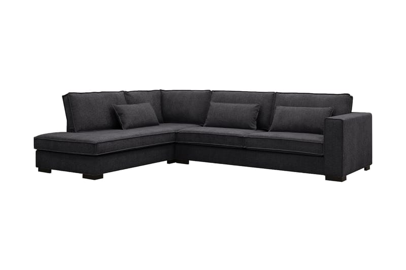 Nova 4-personers Venstrevendt L-formet Chaiselongsofa i Manchester - Grå - Møbler - Sofaer - Sofa med chaiselong