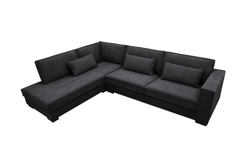 Nova 4-personers Venstrevendt L-formet Chaiselongsofa i Manchester - Grå - Møbler - Sofaer - Sofa med chaiselong