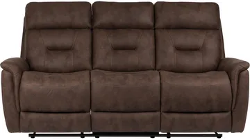 Novira 3-personers reclinersofa elektrisk - Brun - Møbler - Sofaer - 3 personers sofa