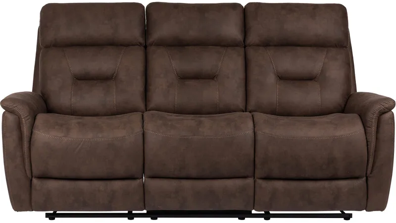 Novira 3-personers reclinersofa elektrisk - Brun - Møbler - Sofaer - 3 personers sofa