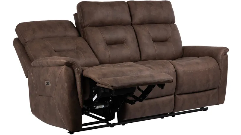 Novira 3-personers reclinersofa elektrisk - Brun - Møbler - Sofaer - 3 personers sofa