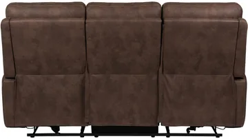 Novira 3-personers reclinersofa elektrisk - Brun - Møbler - Sofaer - 3 personers sofa