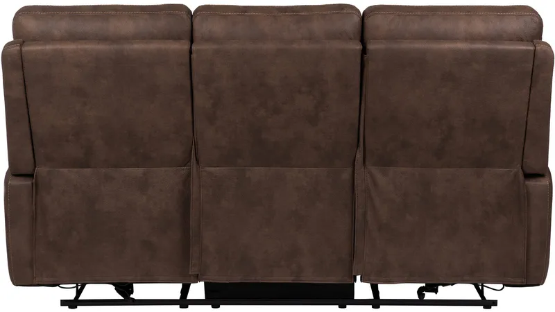 Novira 3-personers reclinersofa elektrisk - Brun - Møbler - Sofaer - 3 personers sofa