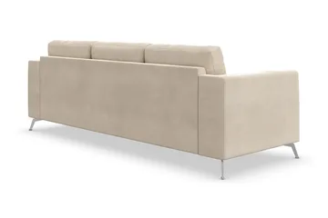 Ocean Lyx 3-personers Fløjlssofa - Beige - Møbler - Sofaer - Velour sofaer