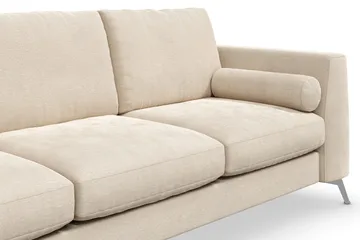 Ocean Lyx 3-personers Fløjlssofa - Beige - Møbler - Sofaer - Velour sofaer