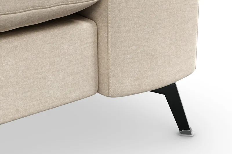 Ocean Lyx 3-personers Fløjlssofa - Beige - Møbler - Sofaer - Velour sofaer