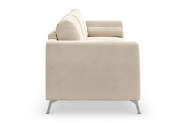 Ocean Lyx 3-personers Fløjlssofa - Beige - Møbler - Sofaer - Velour sofaer