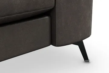 Ocean Lyx 3-personers Sofa i Kunstlæder - Mørkegrå - Møbler - Sofaer - Lædersofaer