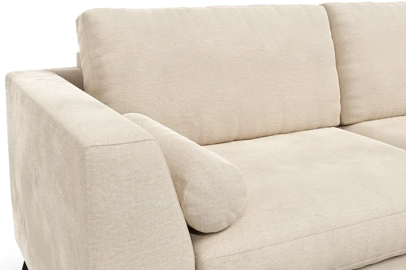 Ocean Lyx 3-personers Fløjlssofa - Beige - Møbler - Sofaer - Velour sofaer
