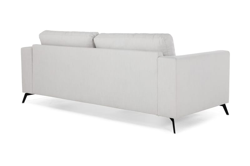 Ocean Lyx 3-personers Sofa med Nakkeruller 222 cm i Stof - Beige|Hvid|Grå - Møbler - Sofaer - 3 personers sofa