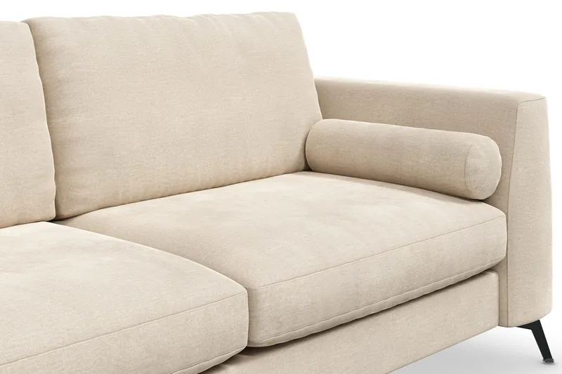 Ocean Lyx 3-personers Fløjlssofa - Beige - Møbler - Sofaer - Velour sofaer