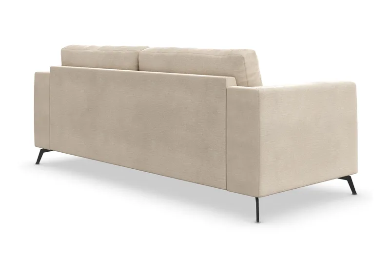 Ocean Lyx 3-personers Fløjlssofa - Beige - Møbler - Sofaer - Velour sofaer