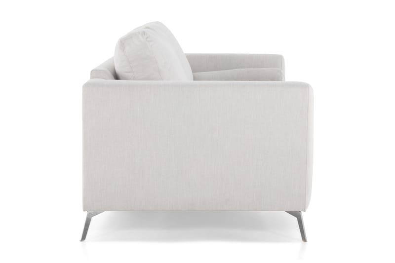 Ocean Lyx 3-personers Sofa med Nakkeruller 222 cm i Stof - Beige|Hvid|Grå - Møbler - Sofaer - 3 personers sofa