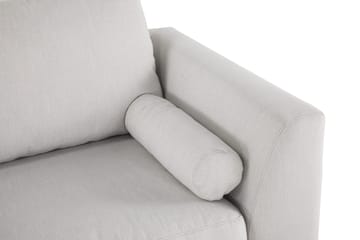 Ocean Lyx 3-personers Sofa med Nakkeruller 222 cm i Stof - Beige|Hvid|Grå - Møbler - Sofaer - 3 personers sofa