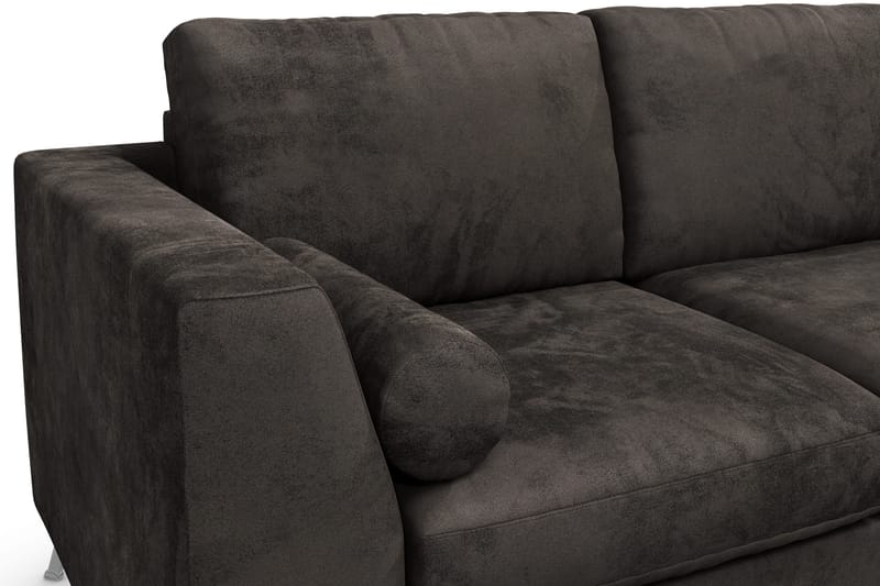 Ocean Lyx 3-personers Fløjlssofa - Mørkegrå - Møbler - Sofaer - Velour sofaer