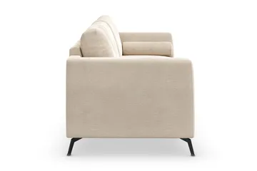 Ocean Lyx 3-personers Fløjlssofa - Beige - Møbler - Sofaer - Velour sofaer