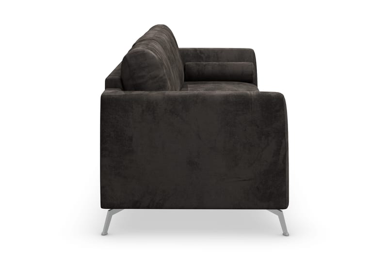 Ocean Lyx 3-personers Fløjlssofa - Mørkegrå - Møbler - Sofaer - Velour sofaer
