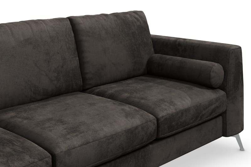 Ocean Lyx 3-personers Fløjlssofa - Mørkegrå - Møbler - Sofaer - Velour sofaer