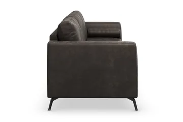 Ocean Lyx 3-personers Sofa i Kunstlæder - Mørkegrå - Møbler - Sofaer - Lædersofaer