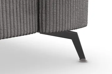 Ocean Lyx 3-personers Manchestersofa - Mørkegrå - Møbler - Sofaer - 3 personers sofa