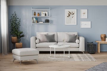 Ocean Lyx 3-personers Stofsofa - Lysegrå - Møbler - Sofaer - 3 personers sofa