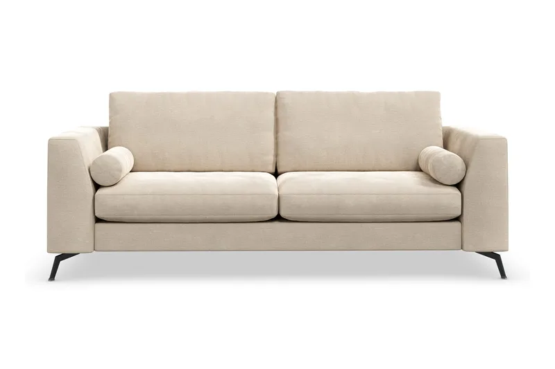 Ocean Lyx 3-personers Fløjlssofa, Beige