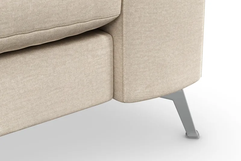 Ocean Lyx 3-personers Fløjlssofa - Beige - Møbler - Sofaer - Velour sofaer