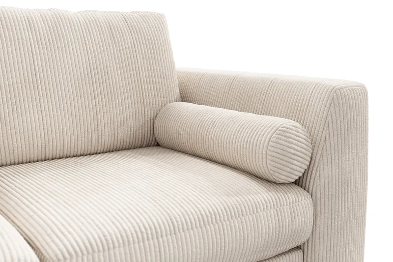 Ocean Lyx 4-personers Manchestersofa - Beige - Møbler - Sofaer - 4 personers sofa