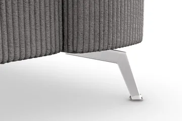 Ocean Lyx 4-personers Manchestersofa - Mørkegrå - Møbler - Sofaer - 4 personers sofa