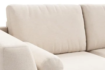 Ocean Lyx 4-personers Chenillesofa med Nakkeruller - Beige - Møbler - Sofaer - 4 personers sofa