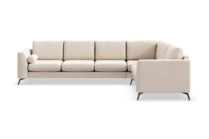 Ocean Lyx 5-personers Vendbar L-formet Hjørnesofa i Stof, Beige
