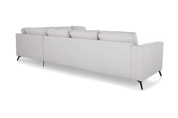 Ocean Lyx 5-personers Vendbar L-formet Hjørnesofa i Stof - Lysegrå - Møbler - Sofaer - Hjørnesofa