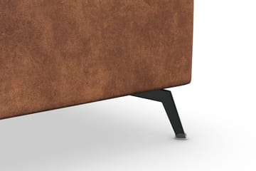 Ocean Lyx 5-personers Vendbar L-formet Hjørnesofa i Kunstlæder - Brun - Møbler - Sofaer - Lædersofaer