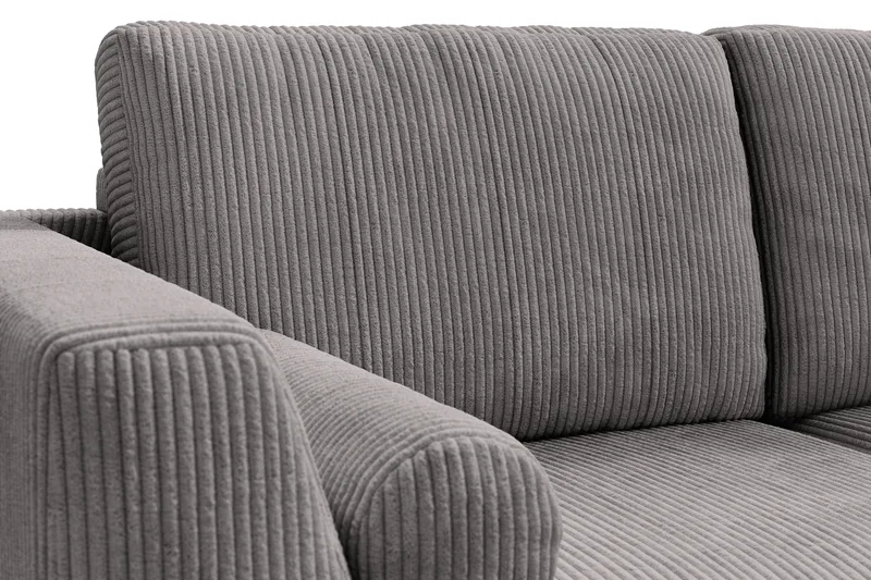 Ocean Lyx 5-personers Vendbar L-formet Hjørnesofa i Manchester - Mørkegrå - Møbler - Sofaer - Hjørnesofa