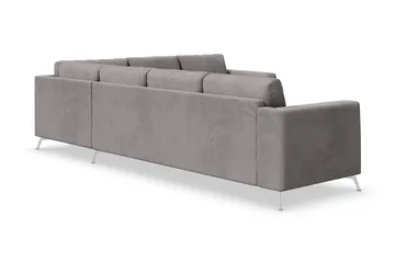 Ocean Lyx 5-personers Vendbar L-formet Hjørnesofa i Manchester - Mørkegrå - Møbler - Sofaer - Hjørnesofa