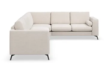 Ocean Lyx 5-personers Vendbar L-formet Hjørnesofa i Stof - Beige - Møbler - Sofaer - Hjørnesofa