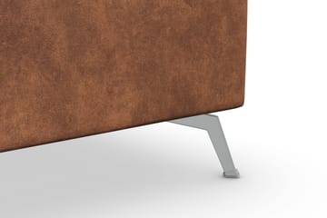 Ocean Lyx 5-personers Vendbar L-formet Hjørnesofa i Kunstlæder - Brun - Møbler - Sofaer - Lædersofaer