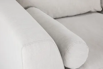 Ocean Lyx 6-personers Venstrevendt U-formet Sofa med Divan og Chaiselong + Fodskammel i Stof - Lysegrå - Møbler - Sofaer - U Sofa