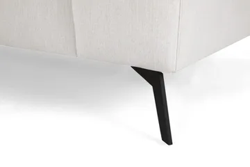 Ocean Lyx 6-personers Venstrevendt U-formet Sofa med Divan og Chaiselong + Fodskammel i Stof - Lysegrå - Møbler - Sofaer - U Sofa