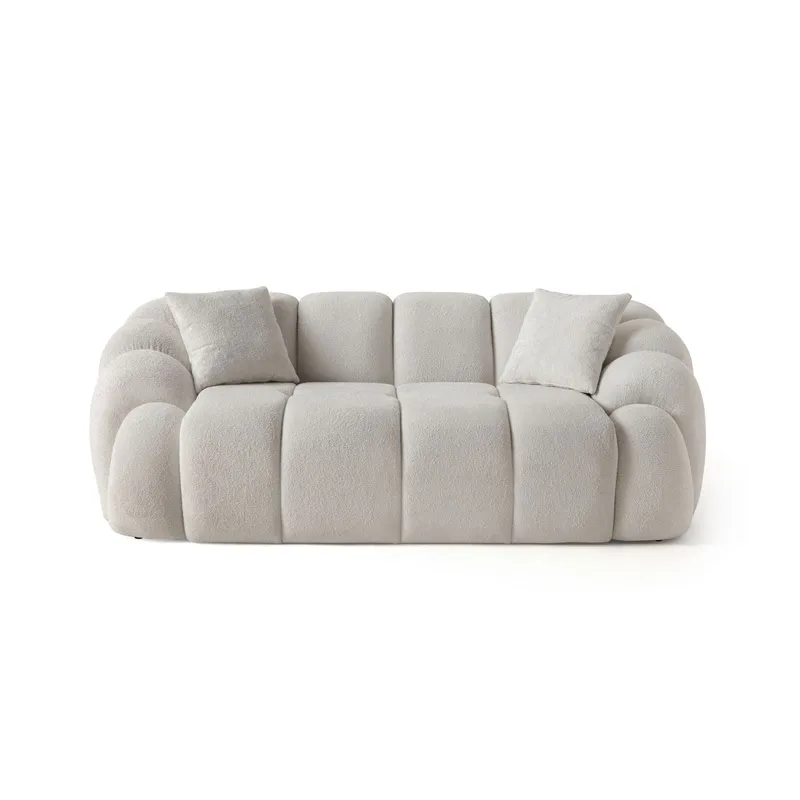 Octavio 2-personers sofa 199x70x80 cm, Hvid