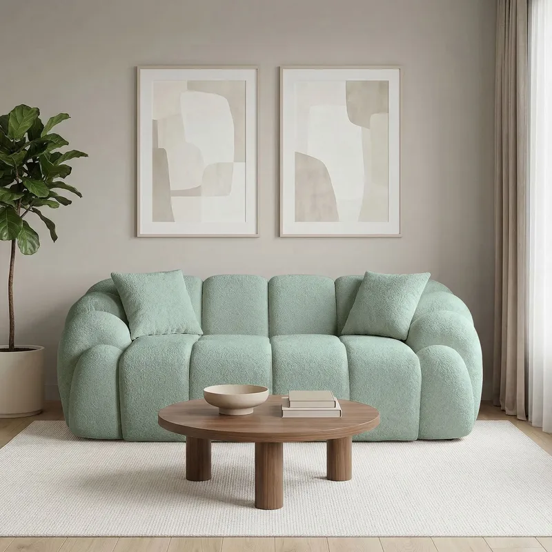 Octavio 2-personers sofa 199x70x80 cm - Turkis - Møbler - Sofaer - 2 personers sofa