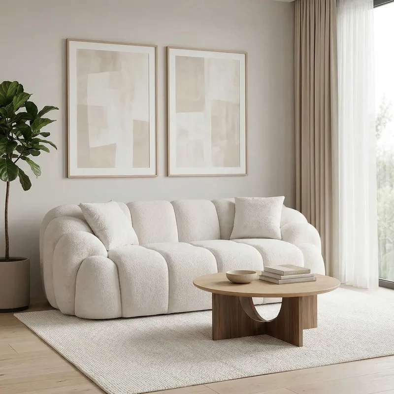 Octavio 2-personers sofa 199x70x80 cm - Hvid - Møbler - Sofaer - 2 personers sofa
