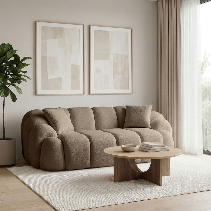 Octavio 2-personers sofa 199x70x80 cm - Brun - Møbler - Sofaer - 2 personers sofa
