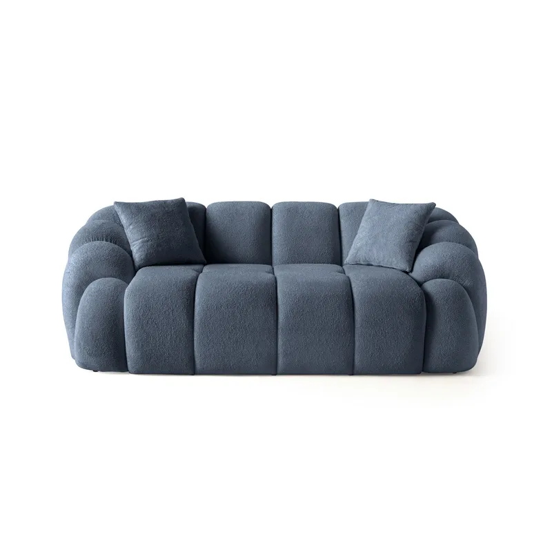 Octavio 2-personers sofa 199x70x80 cm, Marineblå